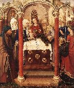 DARET, Jacques Altarpiece of the Virgin inx oil